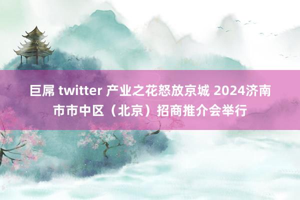 巨屌 twitter 产业之花怒放京城 2024济南市市中区（北京）招商推介会举行