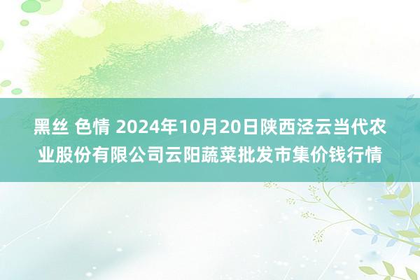 黑丝 色情 2024年10月20日陕西泾云当代农业股份有限公司云阳蔬菜批发市集价钱行情