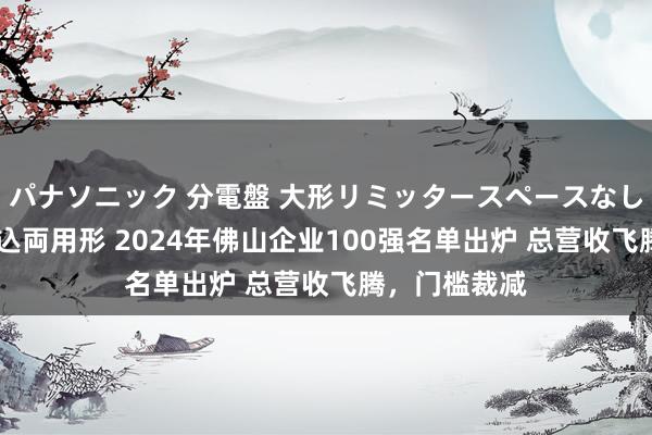 パナソニック 分電盤 大形リミッタースペースなし 露出・半埋込両用形 2024年佛山企业100强名单出炉 总营收飞腾，门槛裁减