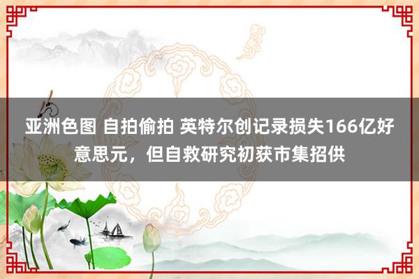 亚洲色图 自拍偷拍 英特尔创记录损失166亿好意思元，但自救研究初获市集招供