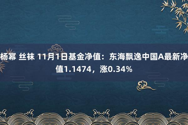 杨幂 丝袜 11月1日基金净值：东海飘逸中国A最新净值1.1474，涨0.34%