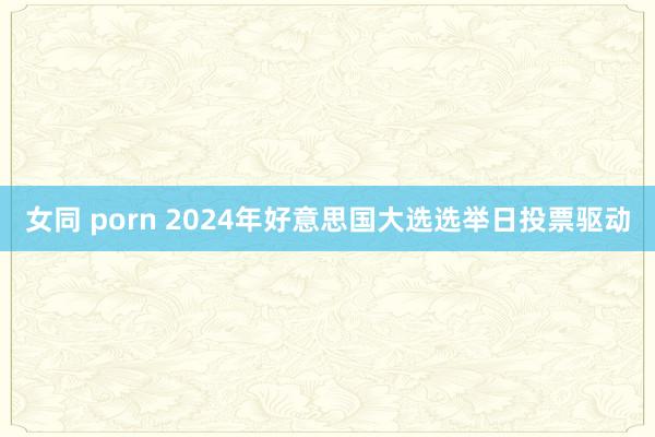 女同 porn 2024年好意思国大选选举日投票驱动